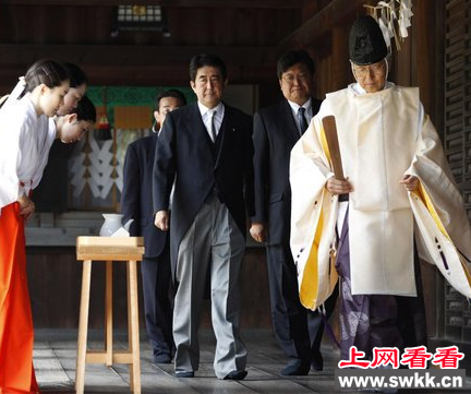 安倍放弃参拜神社